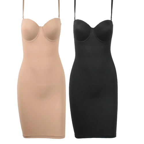 Schlankmachendes Shapewear-Kleid mit Bügelunterstützung