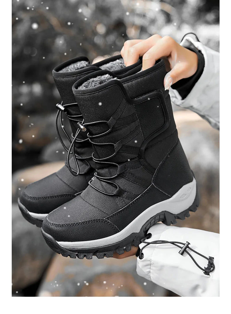 Waterproof Snow Boots Female