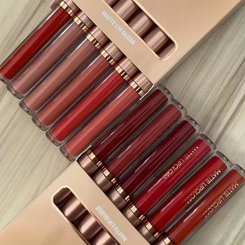 Rouge à lèvres mat - Lot de 6 couleurs