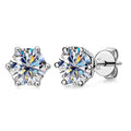 Luminous Moissanite Stud Earrings - Affordable Luxury & Sparkle