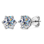 Luminous Moissanite Stud Earrings - Affordable Luxury & Sparkle