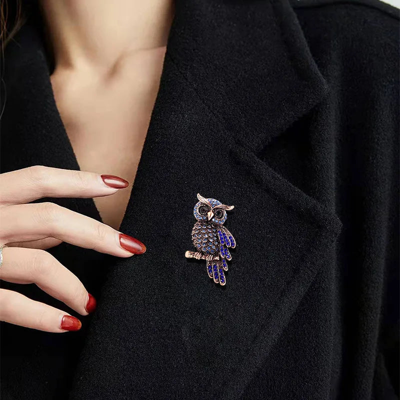 Crystal Owl Brooch – alternate view 3