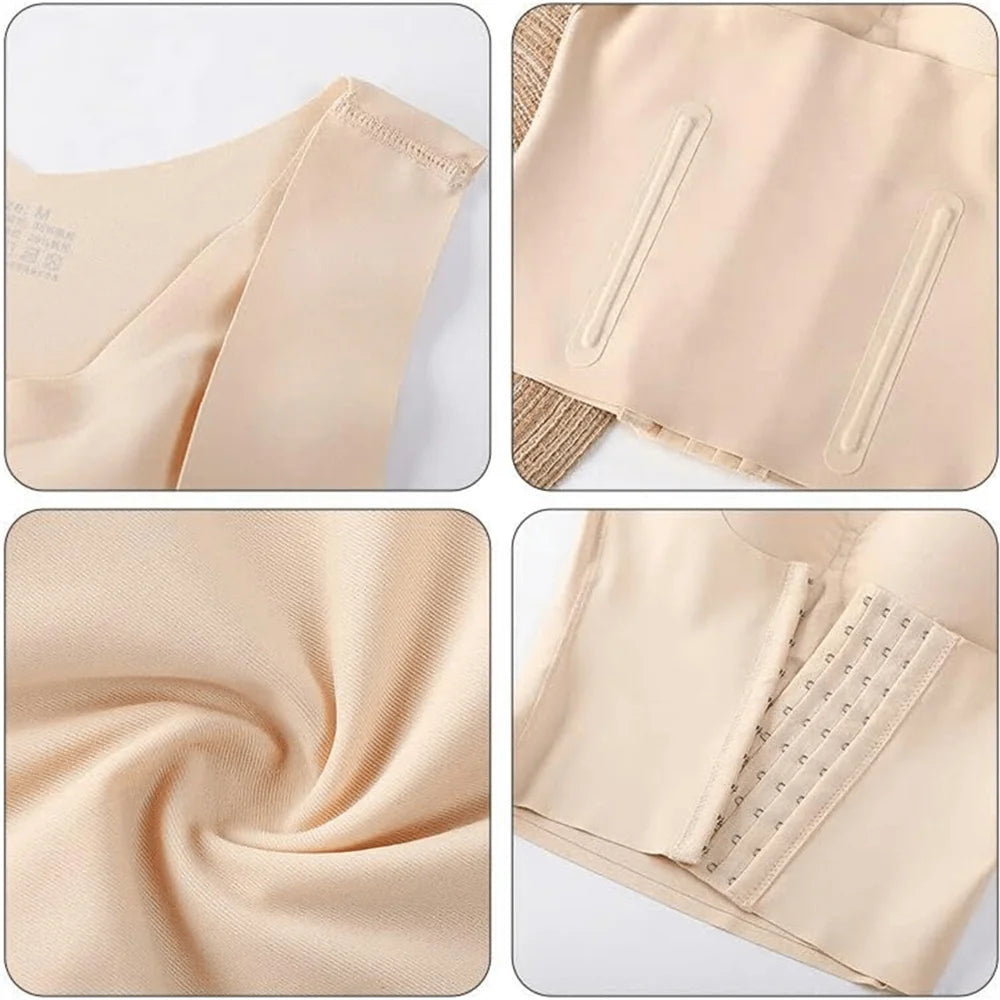 Women's 3-in-1 Bra with Buttons at the Waist for Posture and Shapewear