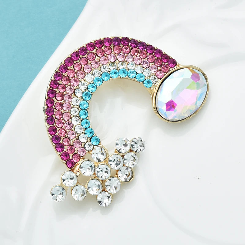 Crystal Rainbow Brooch – alternate view 2