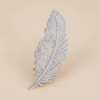 Crystal Feather Brooch – alternate view 2