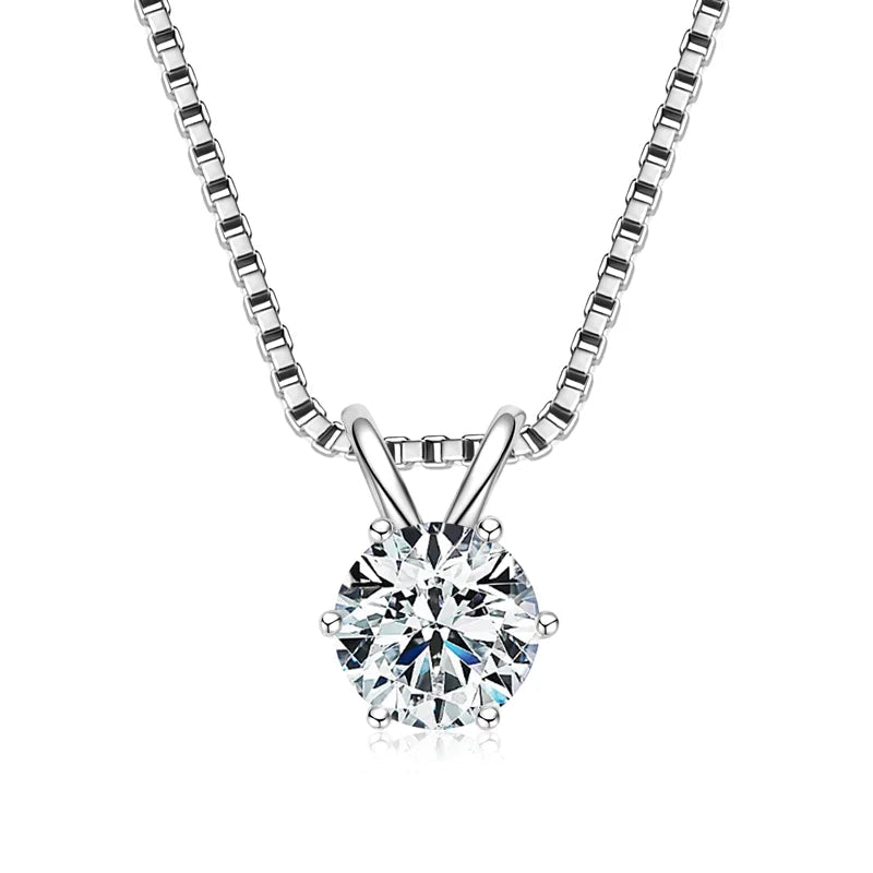 Luminous Moissanite Pendant Necklace - Affordable Luxury