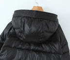 Chic Hooded Down Cotton Coat for Women - Winter Essential