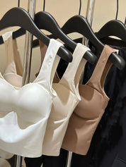 Ice Silk Seamless U-Back Bra with Fixed Cups