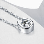 Luxury Moissanite Horseshoe Pendant Necklace
