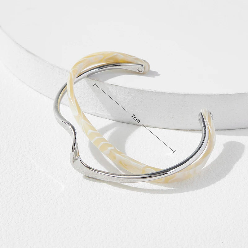 Elegant Geometric Metal Bangles for Women