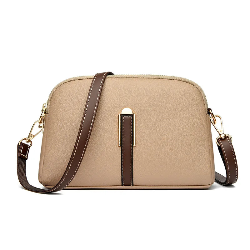 Sac à bandoulière de luxe en cuir véritable pour femme