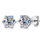Luminous Moissanite Stud Earrings - Affordable Luxury & Sparkle