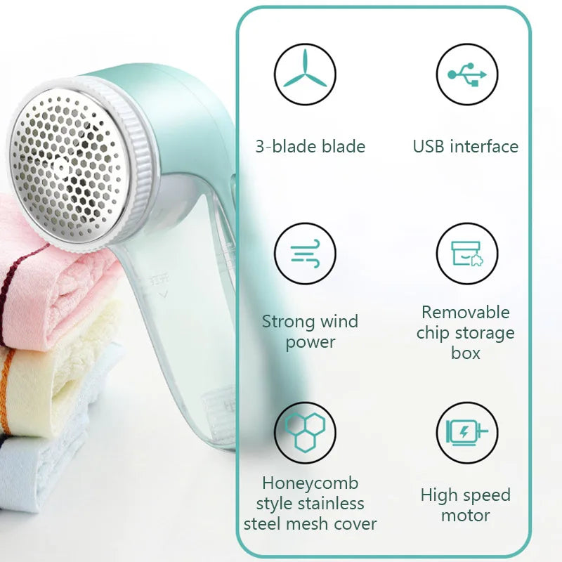Electric Lint Remover Fabric Shaver USB Plug-in