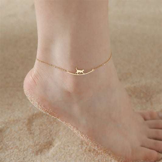 Walking Cat Anklet