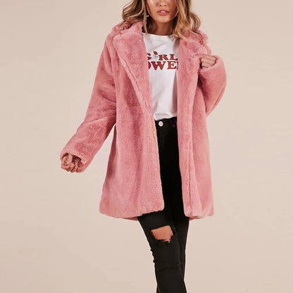 Winter Women's Faux Fur Coat High Quality