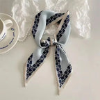 Élodie Satin Ribbon Scarf Set – 4 Pieces
