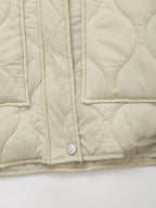 Elegant Stand Collar Women's Cotton Jacket