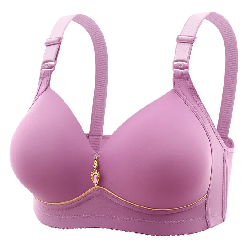 Soutien-gorge confortable sans armatures à bonnets fins pour femmes