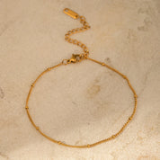Stylish Chain Bead Anklet