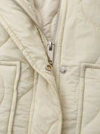 Elegant Stand Collar Women's Cotton Jacket