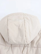 Elegant Women's Hooded Cotton Jacket - Warm & Stylish