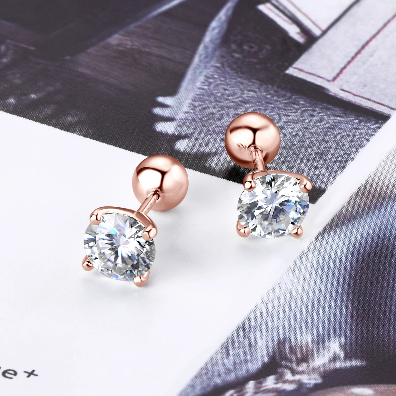 Exquisite Moissanite Stud Earrings - Affordable Luxury & Brilliance