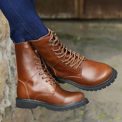 Men's High-Top Non-Slip Leather Boots