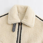 Luxurious Faux Fur Motorcycle Jacket for Women - Autumn 2024