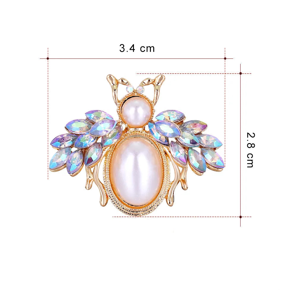 Faux Pearl Bee Brooch – alternate view 2