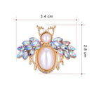 Faux Pearl Bee Brooch – alternate view 2