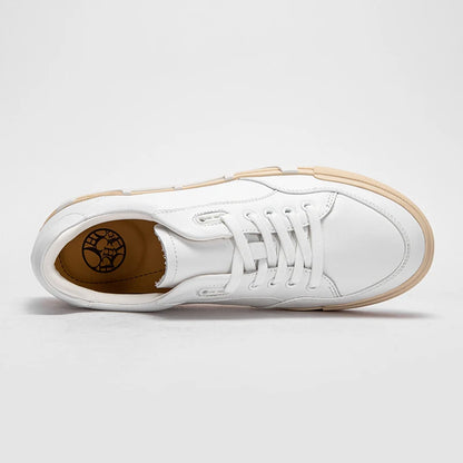 Women's Simple White Leather Comfort Shoes