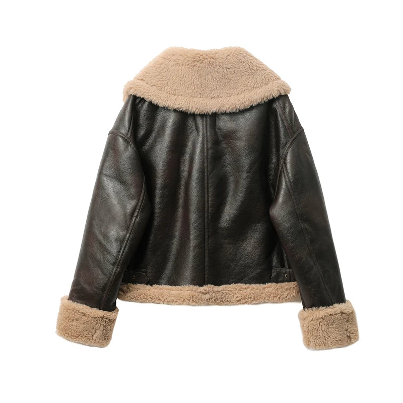 2025 Women's Thickened Warm Double-Sided Short Jacket