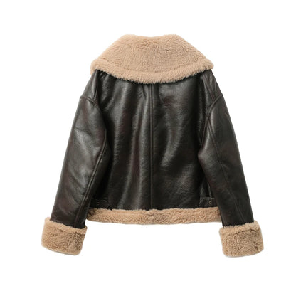 2025 Women's Thickened Warm Double-Sided Short Jacket
