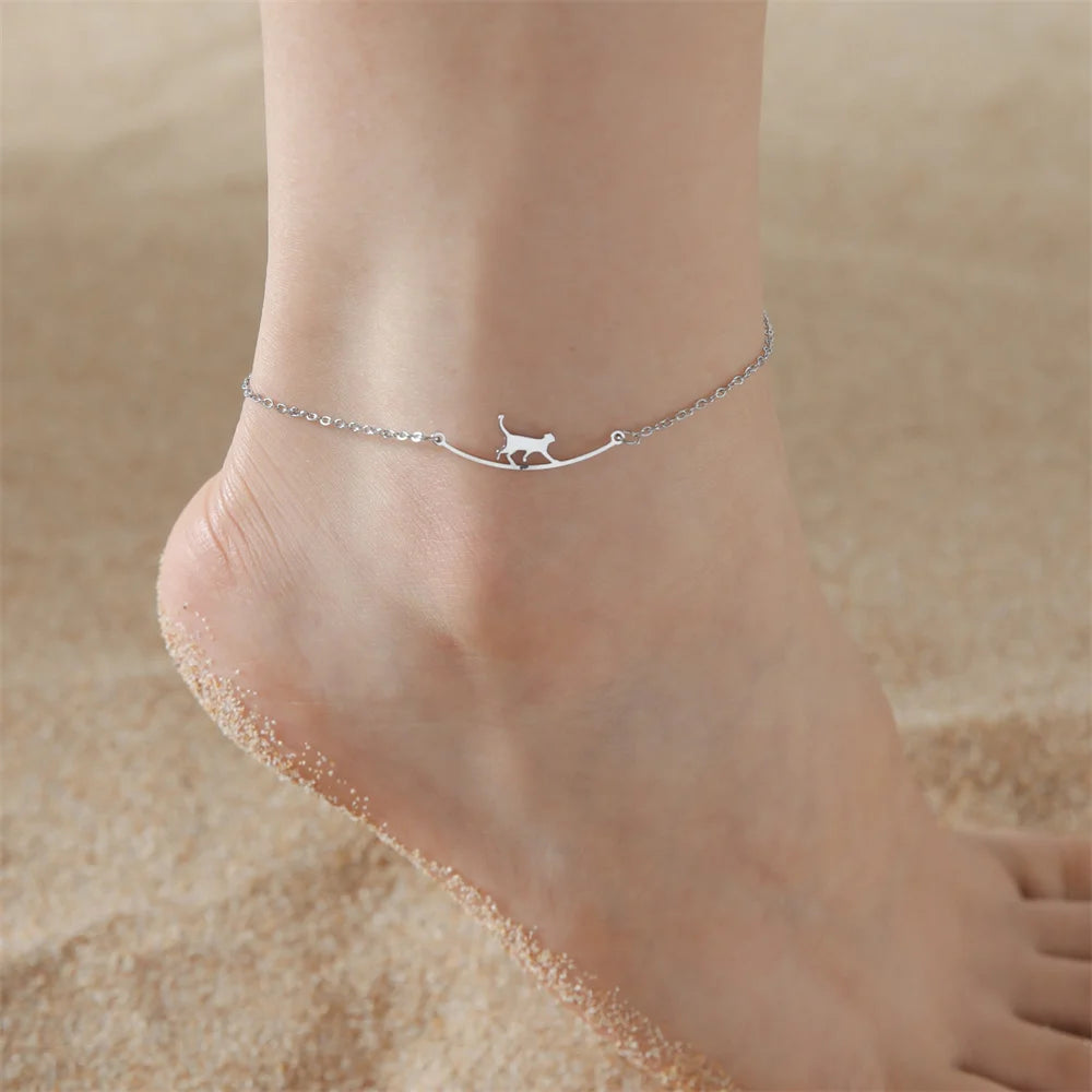 Walking Cat Anklet