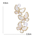 Faux Pearl Butterfly Brooch – alternate view 3