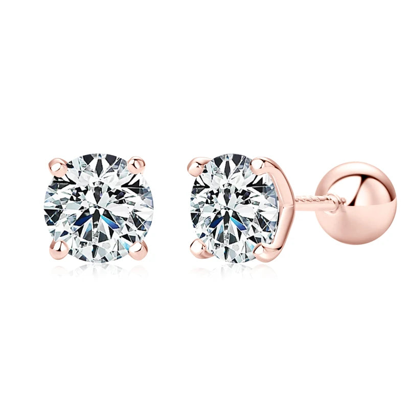 Exquisite Moissanite Stud Earrings - Affordable Luxury & Brilliance