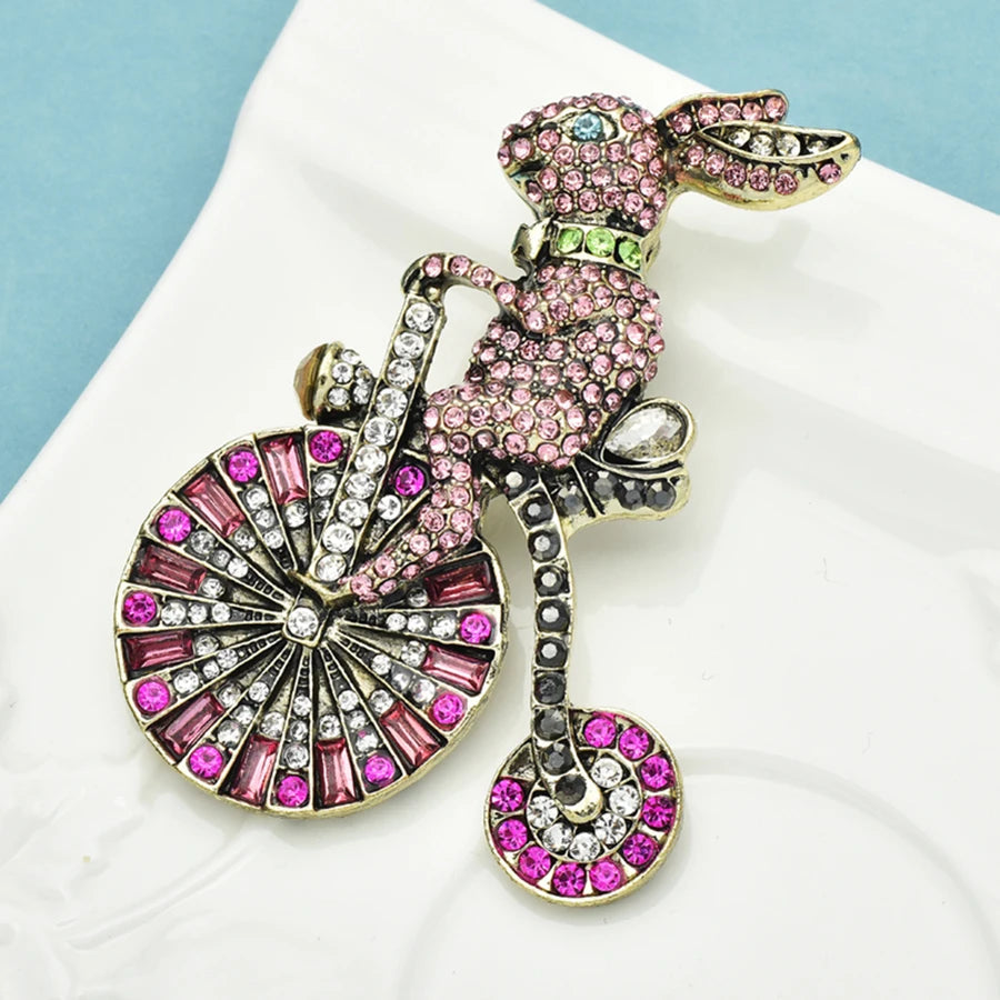 Crystal Rabbit Brooch – alternate view 2