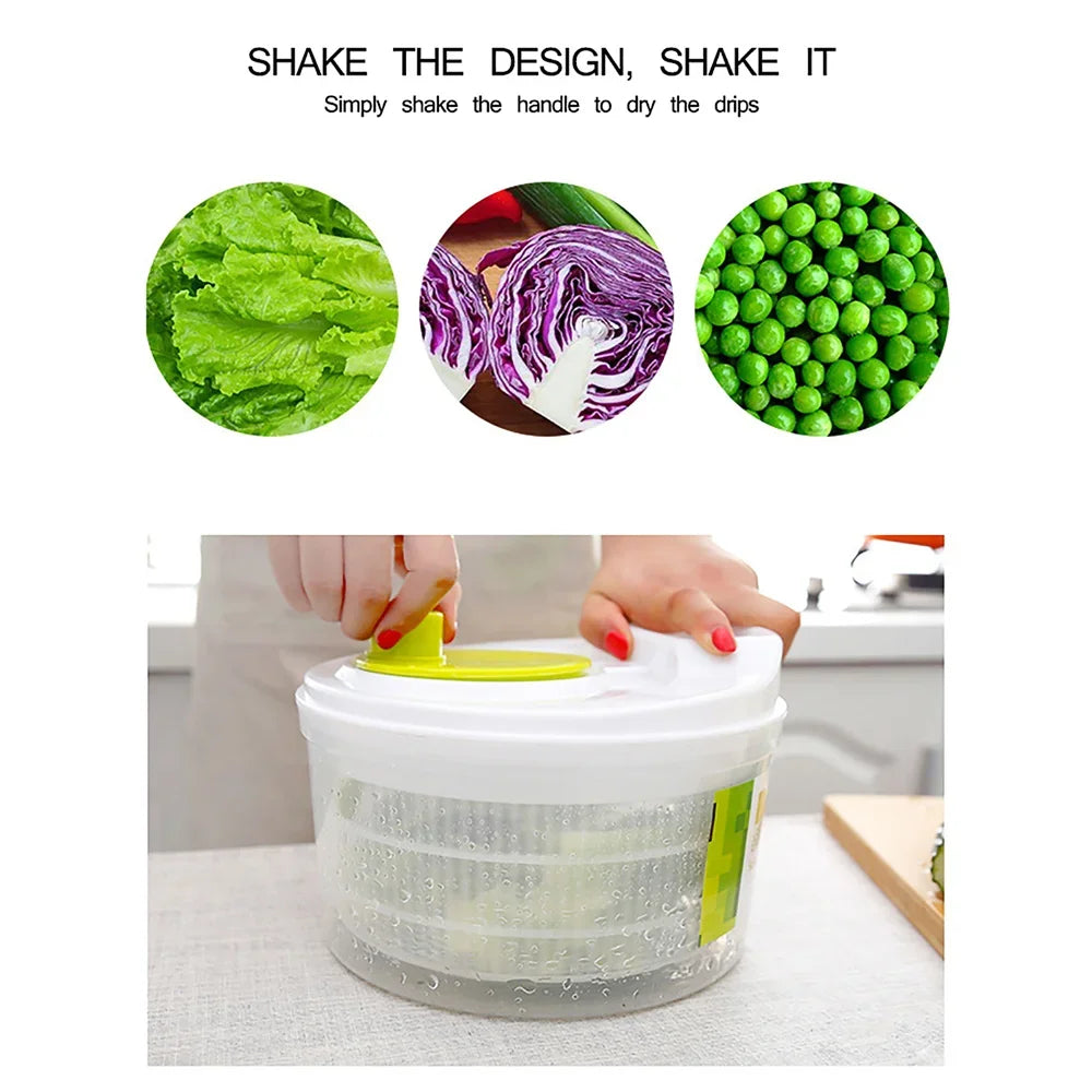 Effortless Salad Spinner & Vegetable Dryer