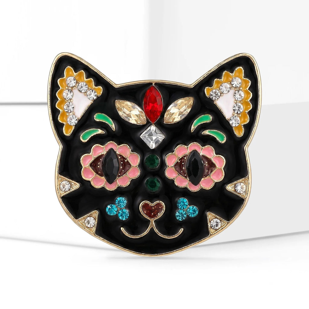 Crystal Cat Brooch – alternate view 2