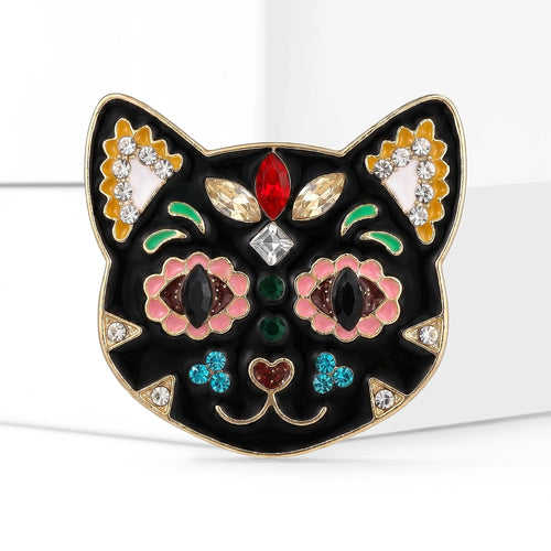Crystal Cat Brooch – alternate view 2