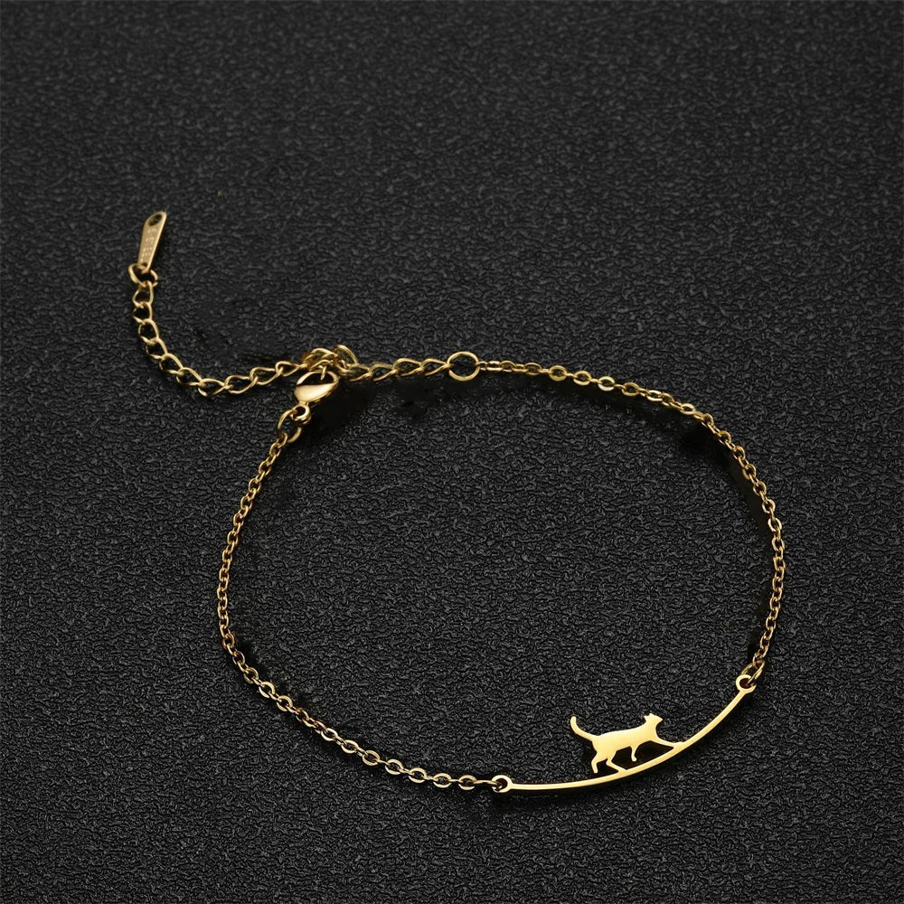 Walking Cat Anklet