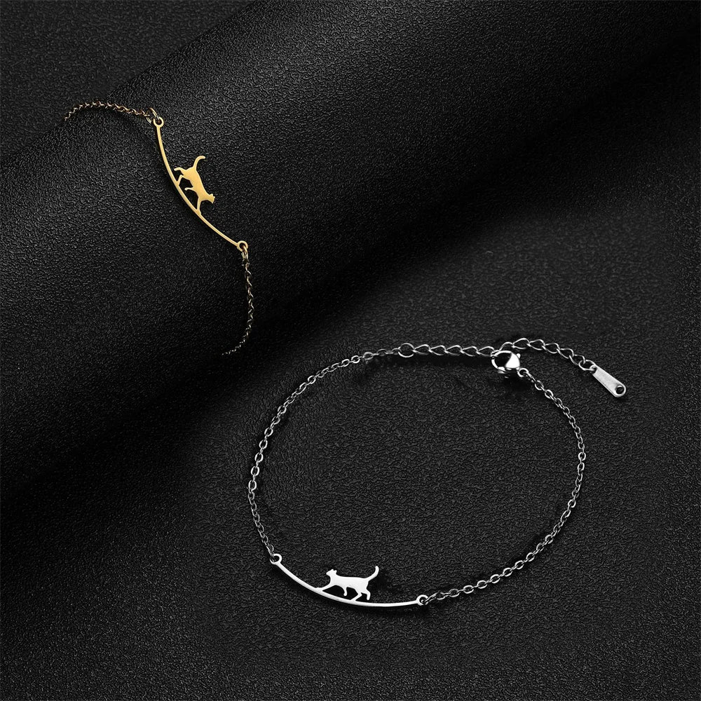 Bracelet de cheville pour chat qui marche