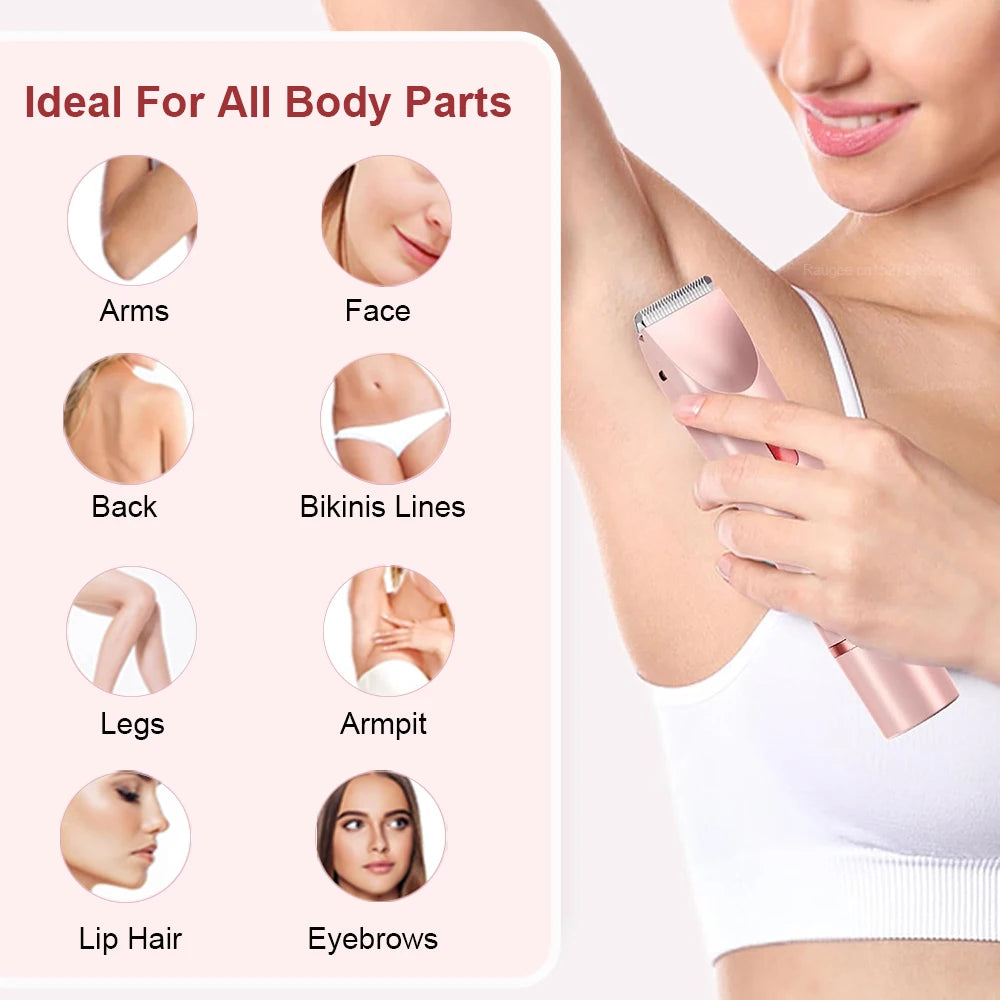 Pijnloze elektrische epilator voor vrouwen voor een gladde en zachte huid