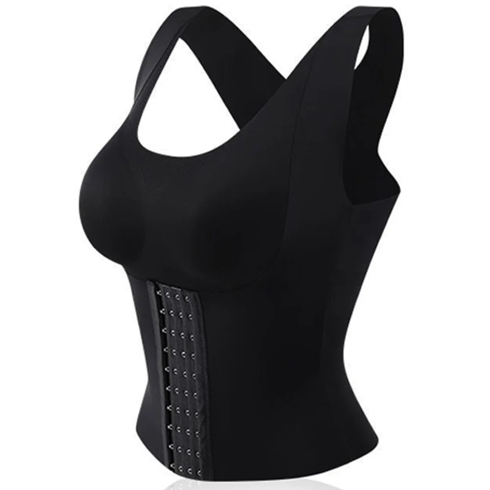Soutien-gorge 3 en 1 pour femme avec boutons à la taille pour une posture et une silhouette galbantes
