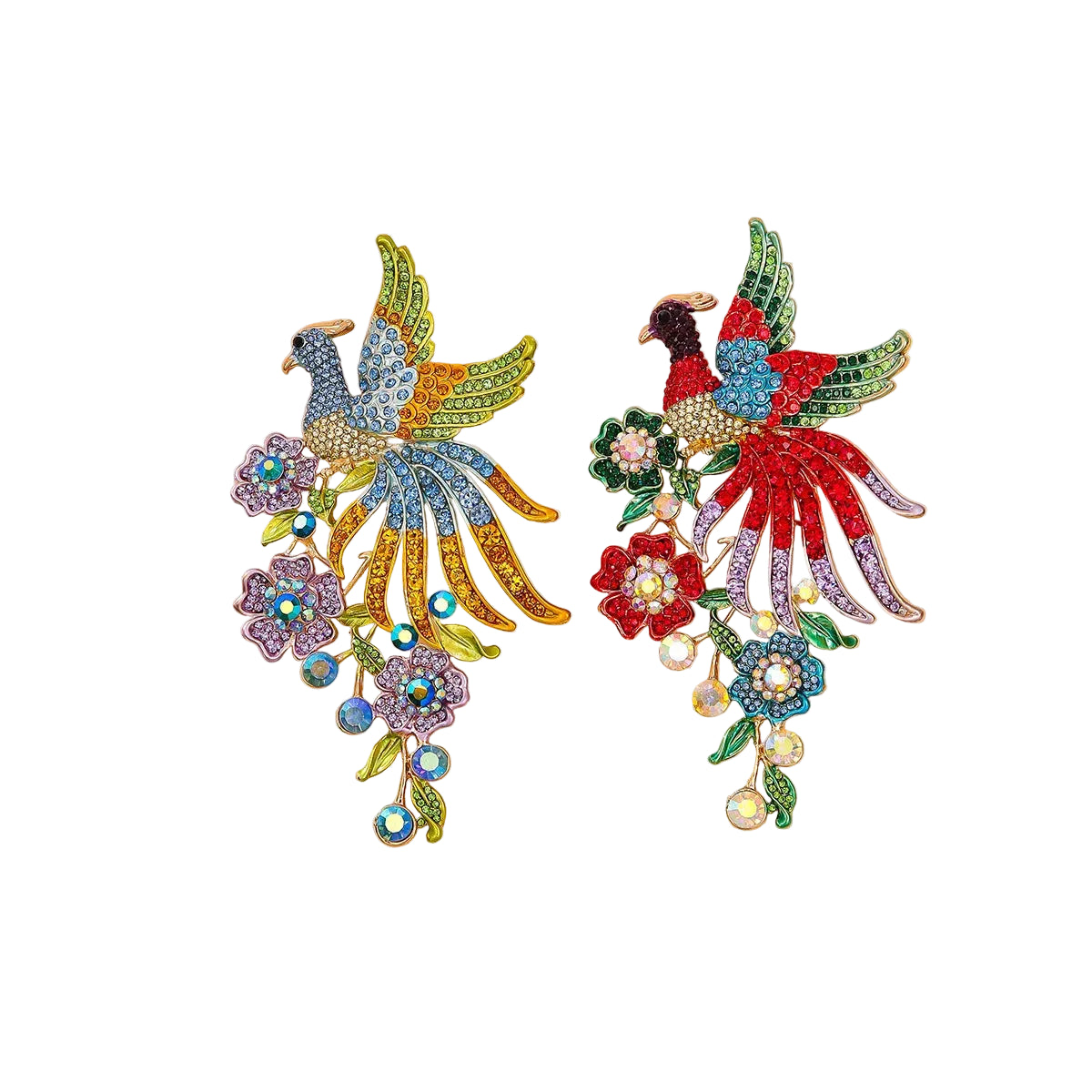 Vintage Crystal Phoenix Brooch – alternate view 2