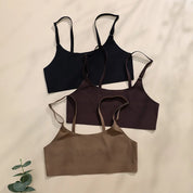Stylish Solid Ice Silk Seamless Wireless Bra & Underwear Set
