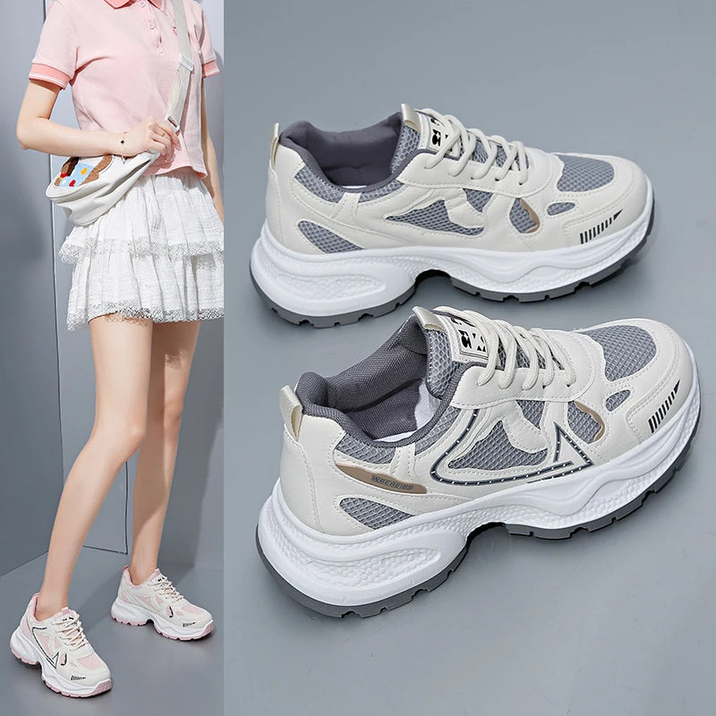 Stylish Women's Thick-Soled Sports Shoes