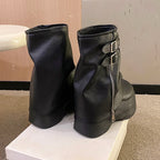 Elegant Wedge Platform Ankle Boots for Women