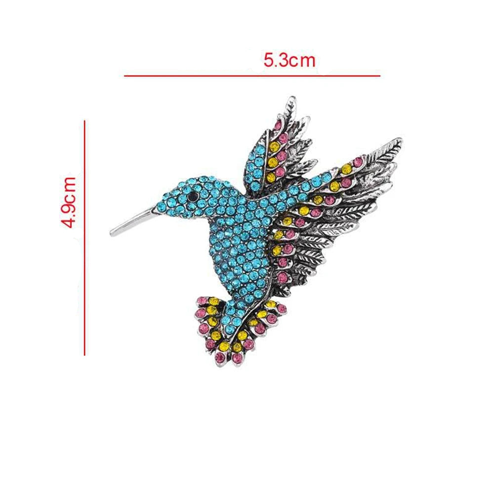 Crystal Hummingbird Brooch – alternate view 5