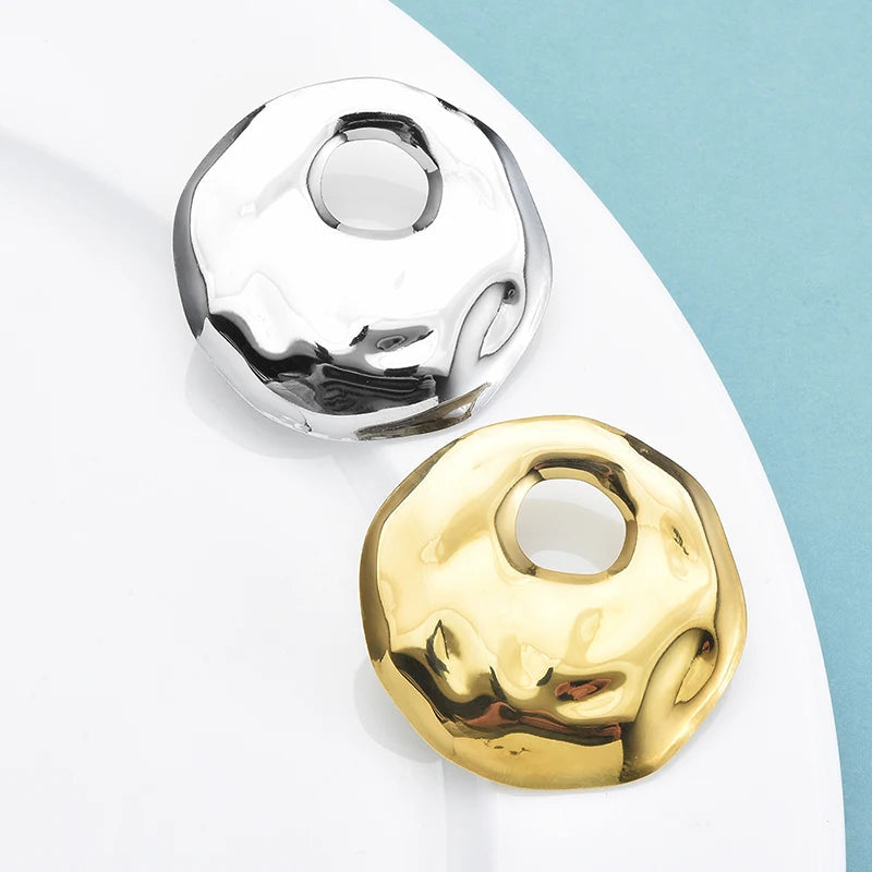 Stainless Steel Geometric Brooch Set – alternate view 2